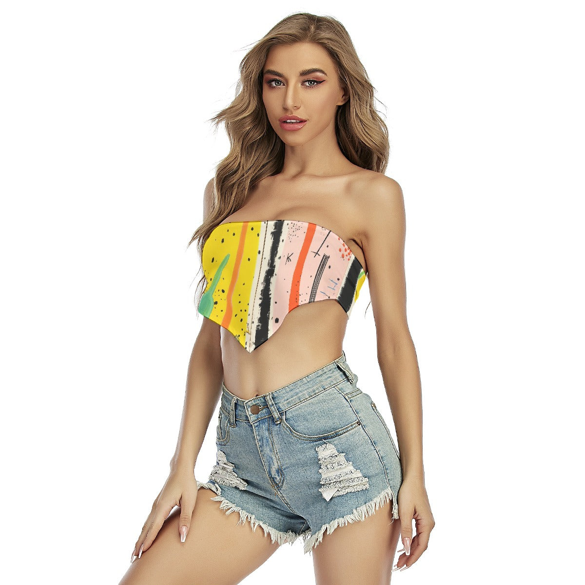 All-Over Print Women's Triangle Tube Top