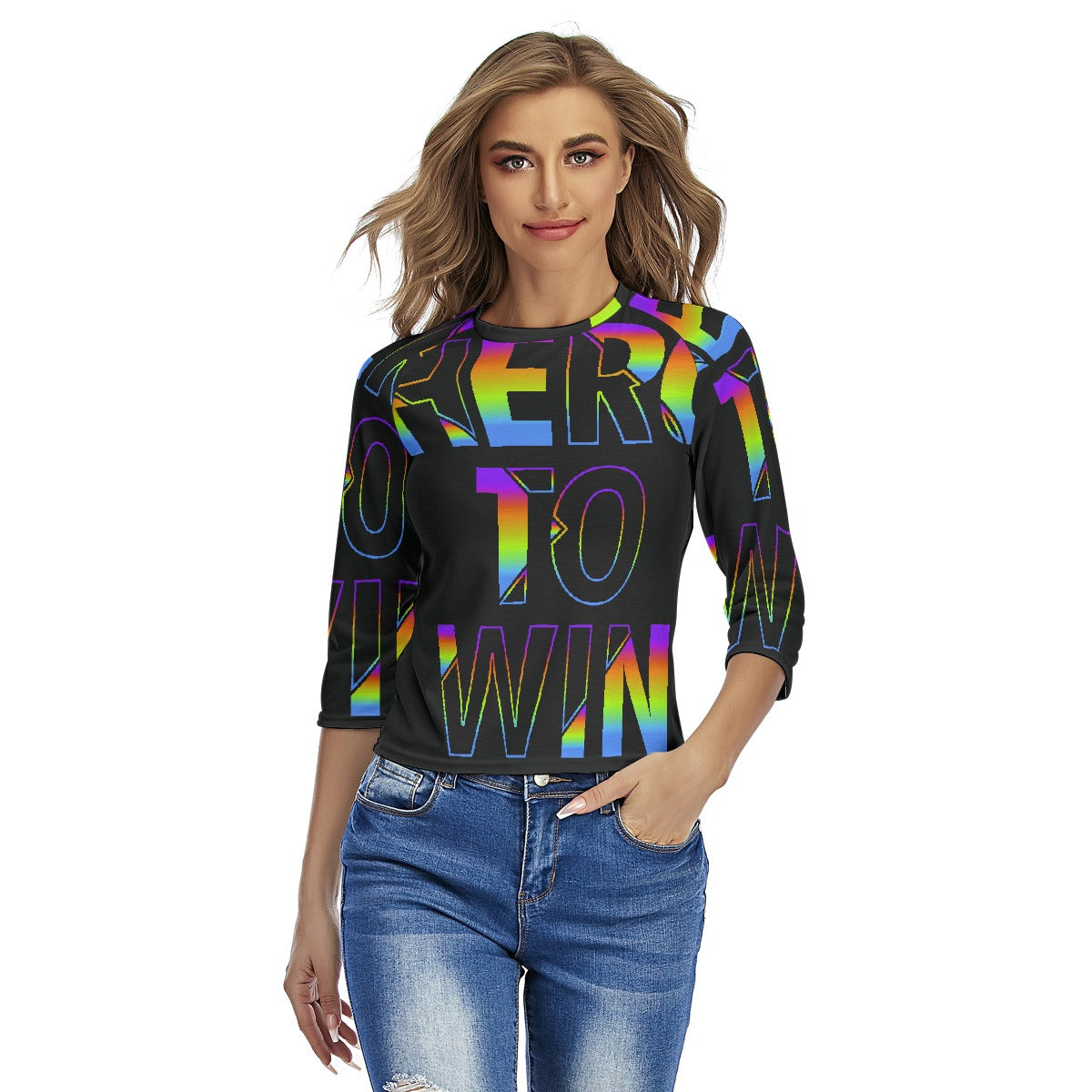 All-Over Print Women's Raglan Sleeves T-shirts