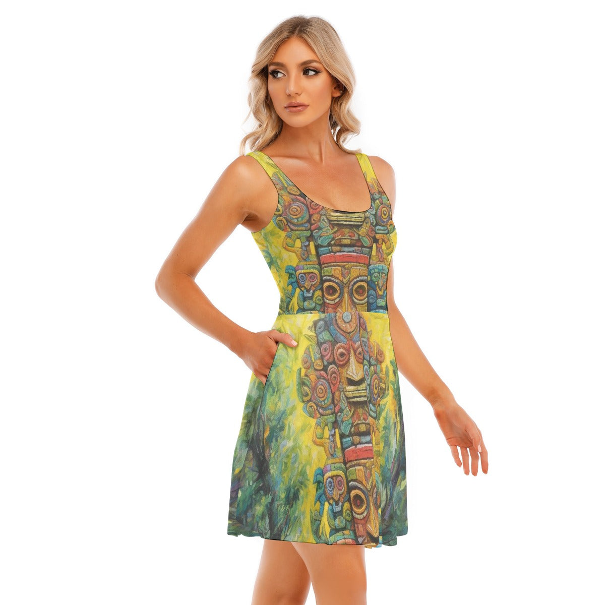 All-Over Print Women's Tank Vest Dress