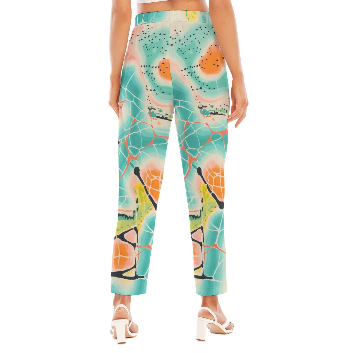 All-Over Print Women's Loose Straight-leg Pants
