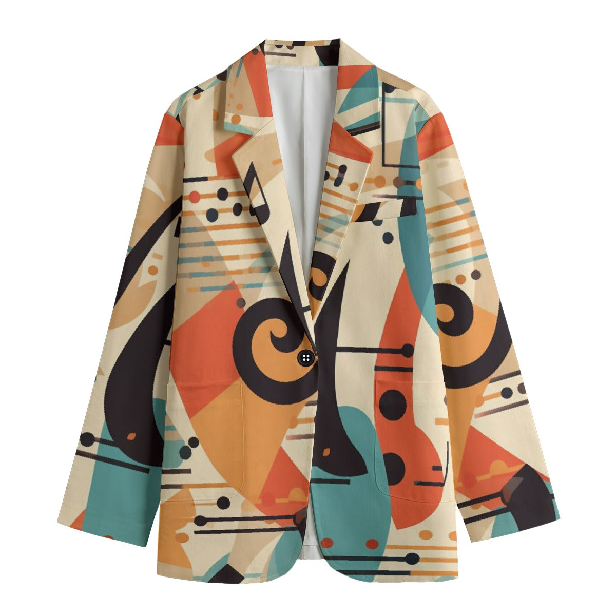 All-Over Print Women's Leisure Blazer
