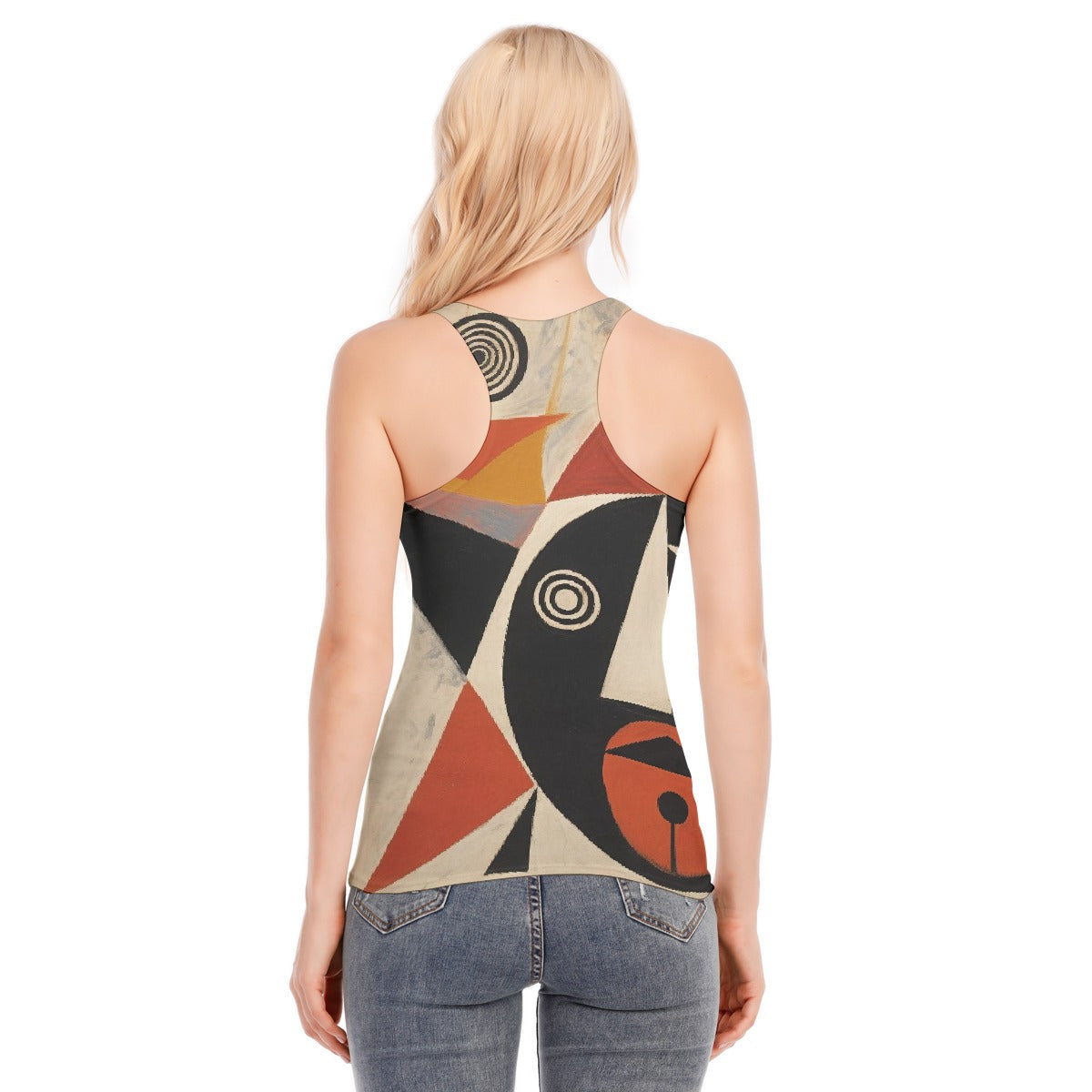 All-Over Print Women's Racer Vest | 190GSM Cotton