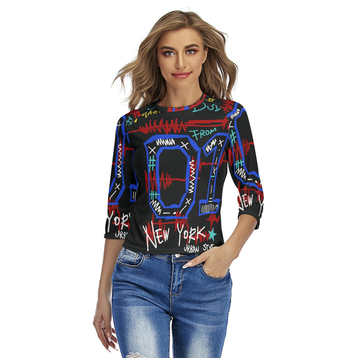 All-Over Print Women's Raglan Sleeves T-shirts