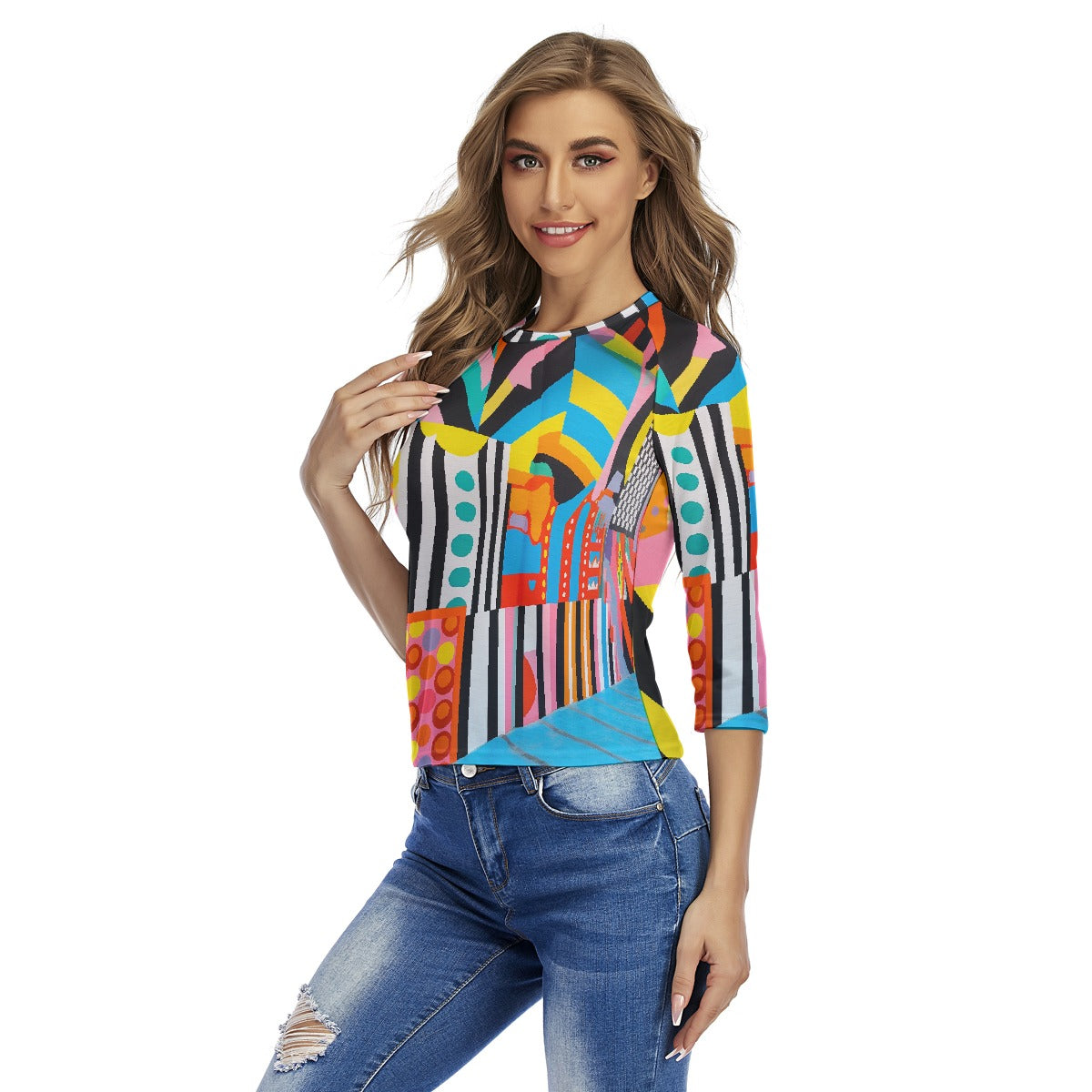 All-Over Print Women's Raglan Sleeves T-shirts