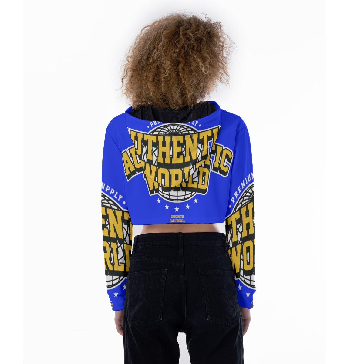 All-Over Print Women's Crop Top Hoodie