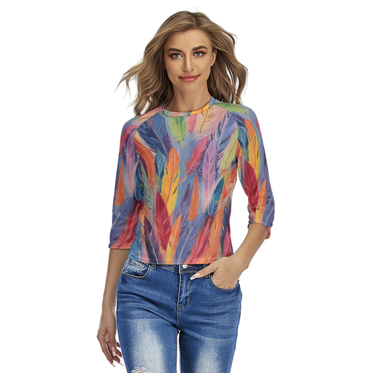 All-Over Print Women's Raglan Sleeves T-shirts
