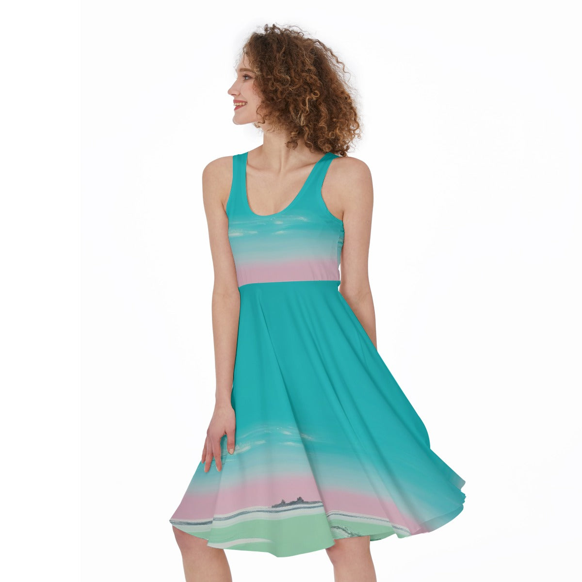 All-Over Print Women's Sleeveless Dress