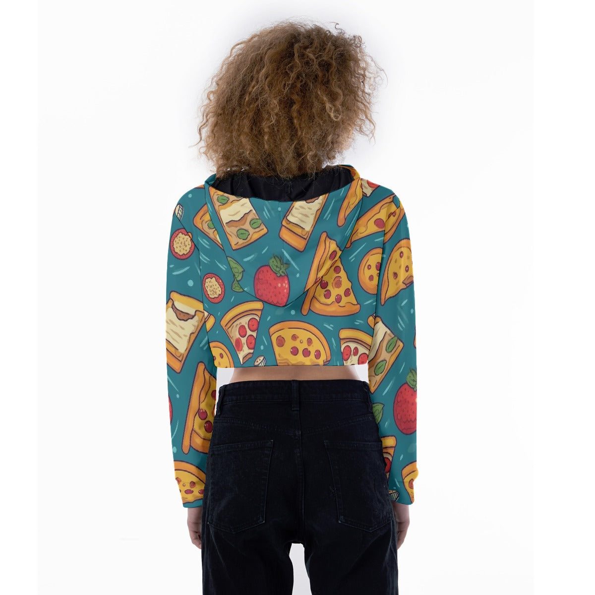 All-Over Print Women's Crop Top Hoodie