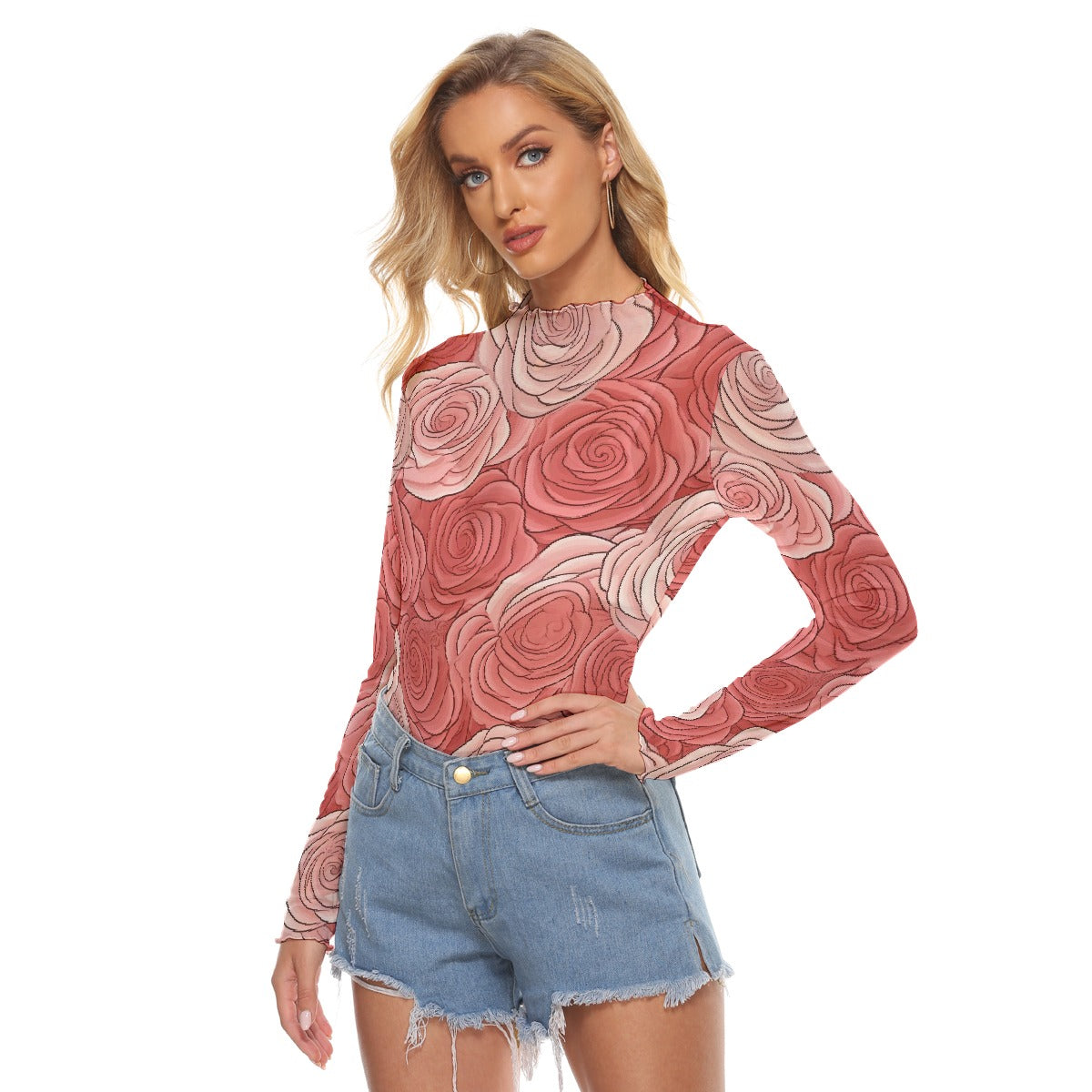 All-Over Print Women's Mesh T-shirt