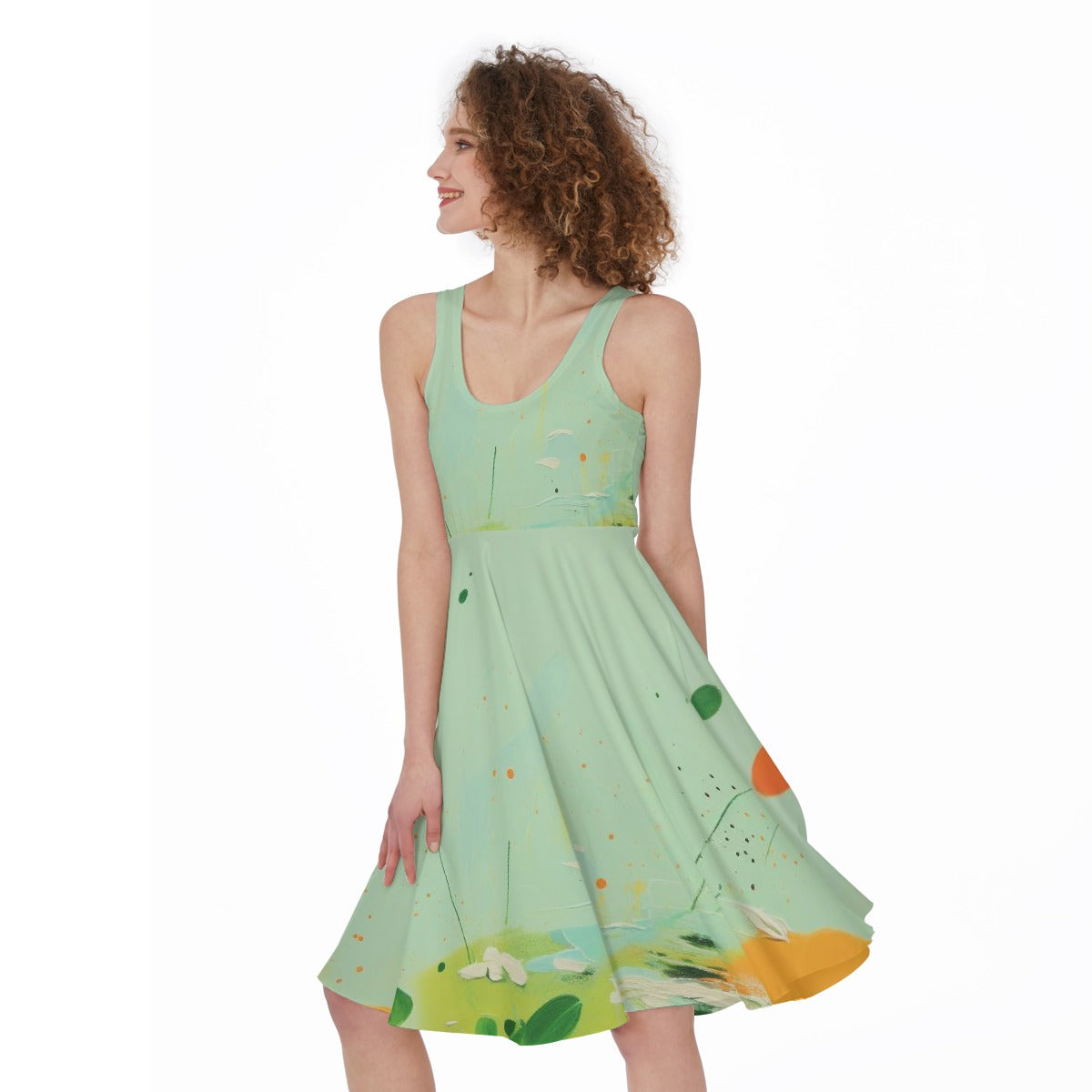 All-Over Print Women's Sleeveless Dress