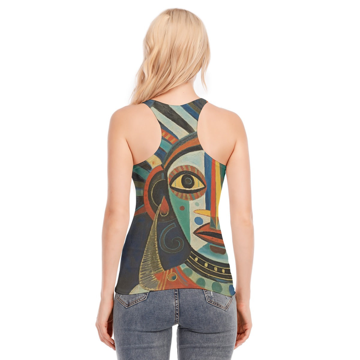 All-Over Print Women's Racer Vest | 190GSM Cotton