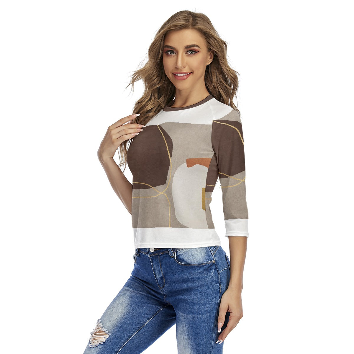 All-Over Print Women's Raglan Sleeves T-shirts