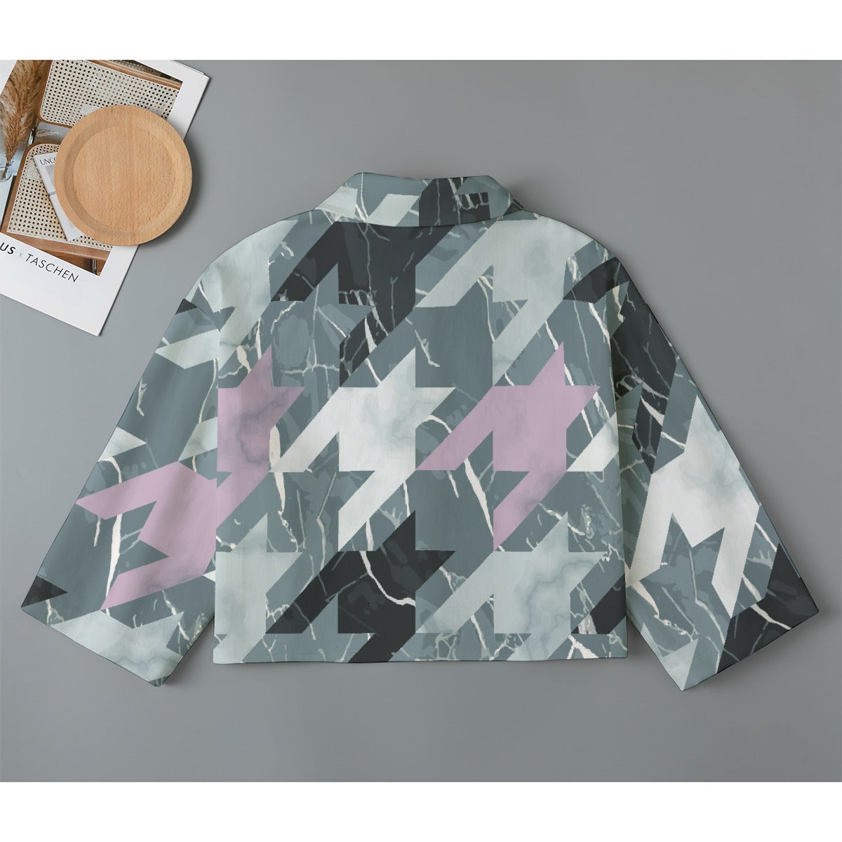 All-Over Print Women's Cropped Jacket | 245GSM Cotton