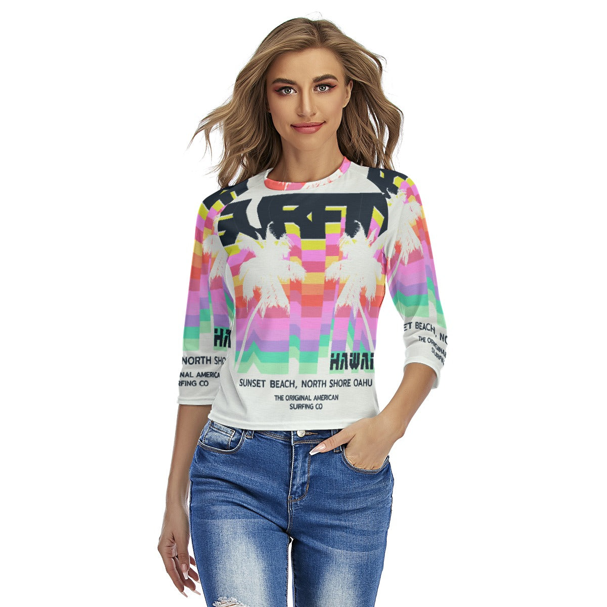 All-Over Print Women's Raglan Sleeves T-shirts