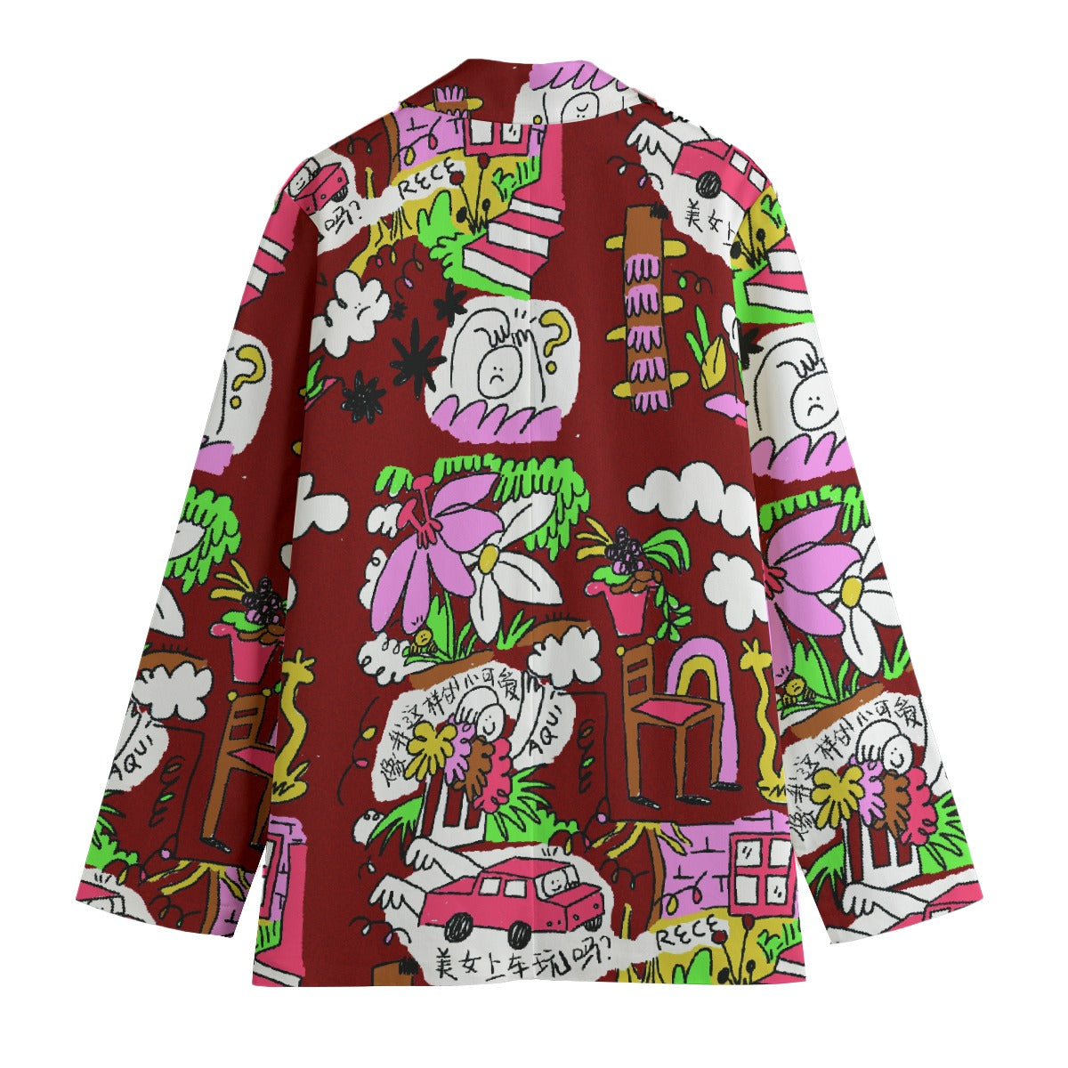 All-Over Print Women's Leisure Blazer