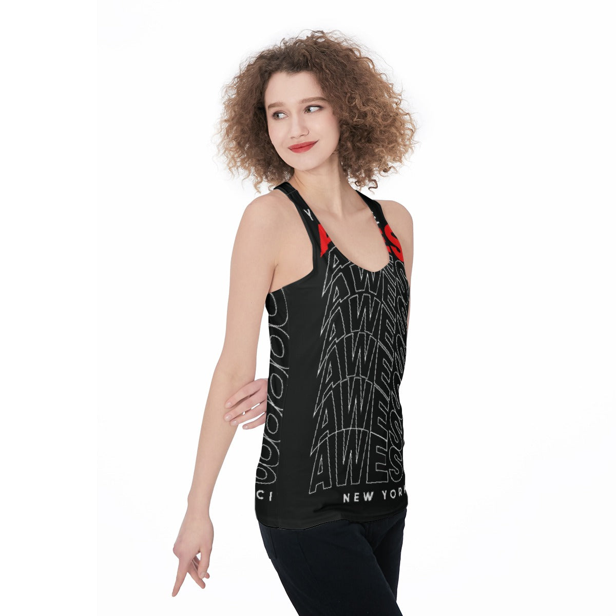 All-Over Print Women's Racerback Tank Top
