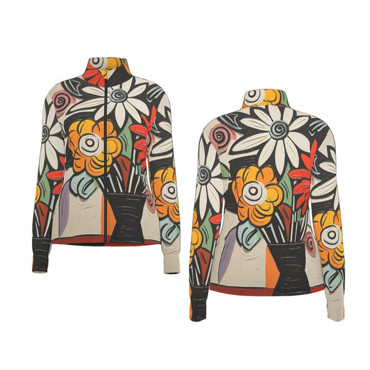 All-Over Print Women's Long Sleeve Thumbhole Jacket