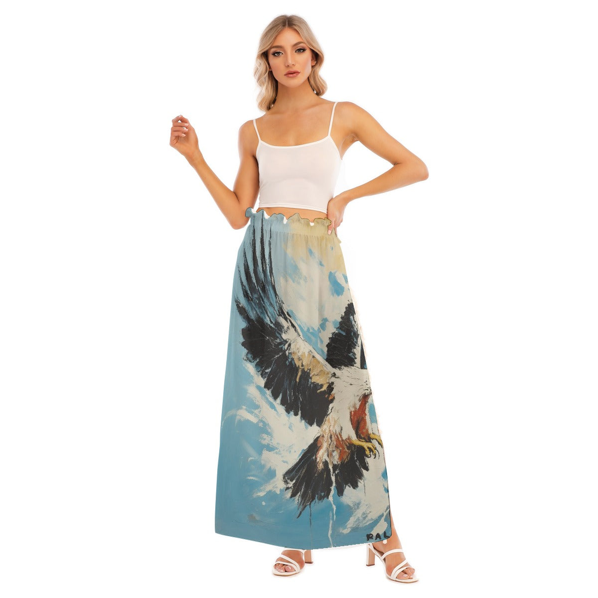 All-Over Print Women's Side Split Skirt