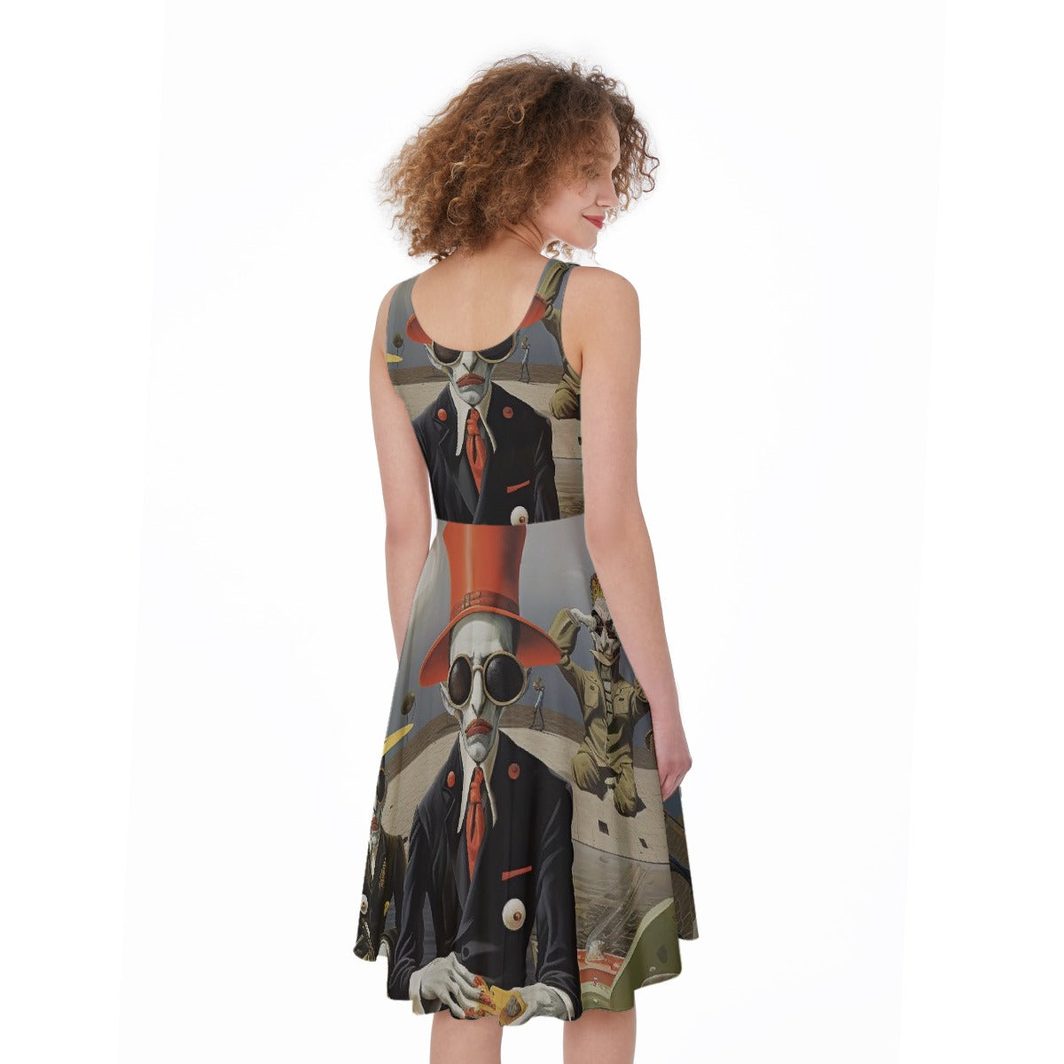 All-Over Print Women's Sleeveless Dress