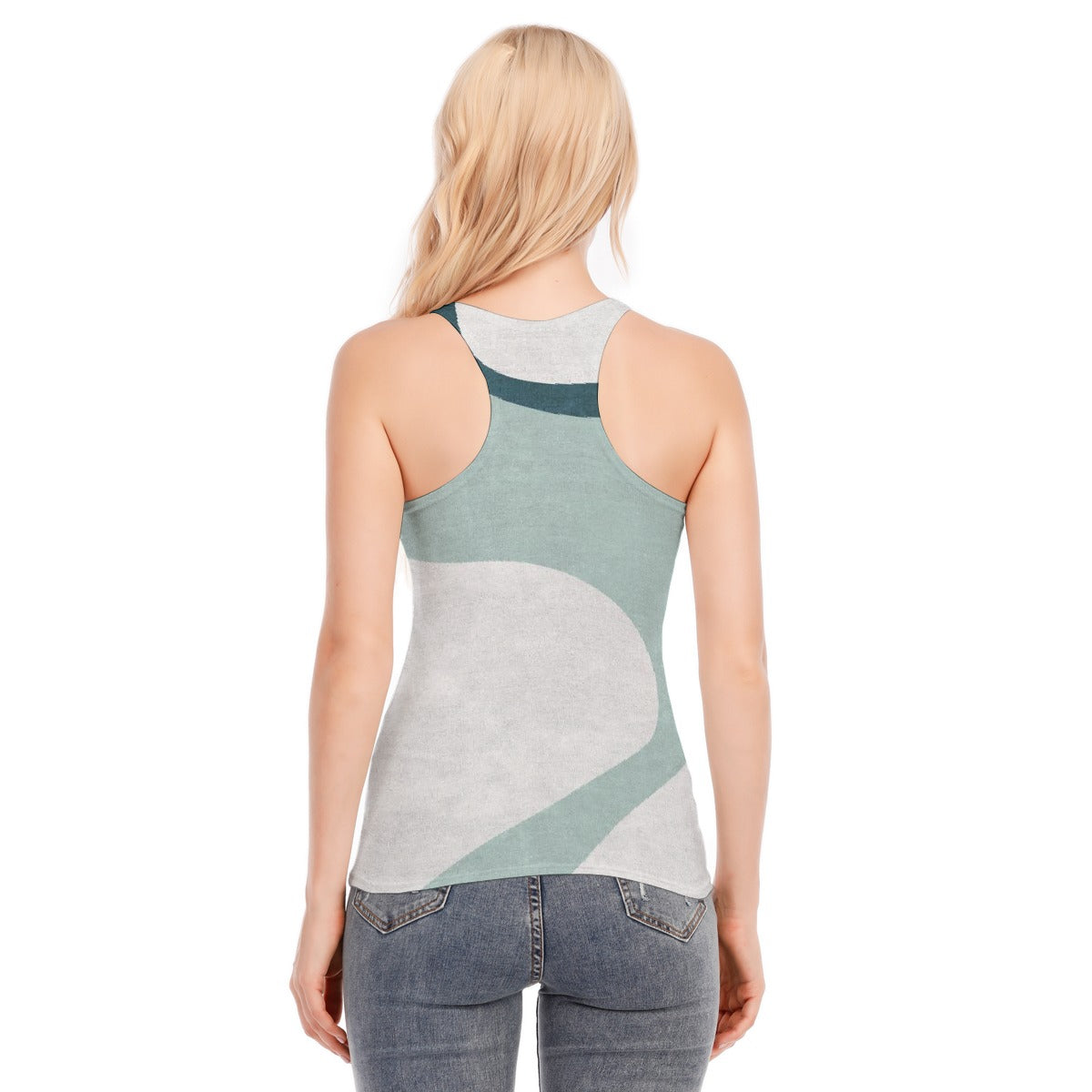 All-Over Print Women's Racer Vest | 190GSM Cotton