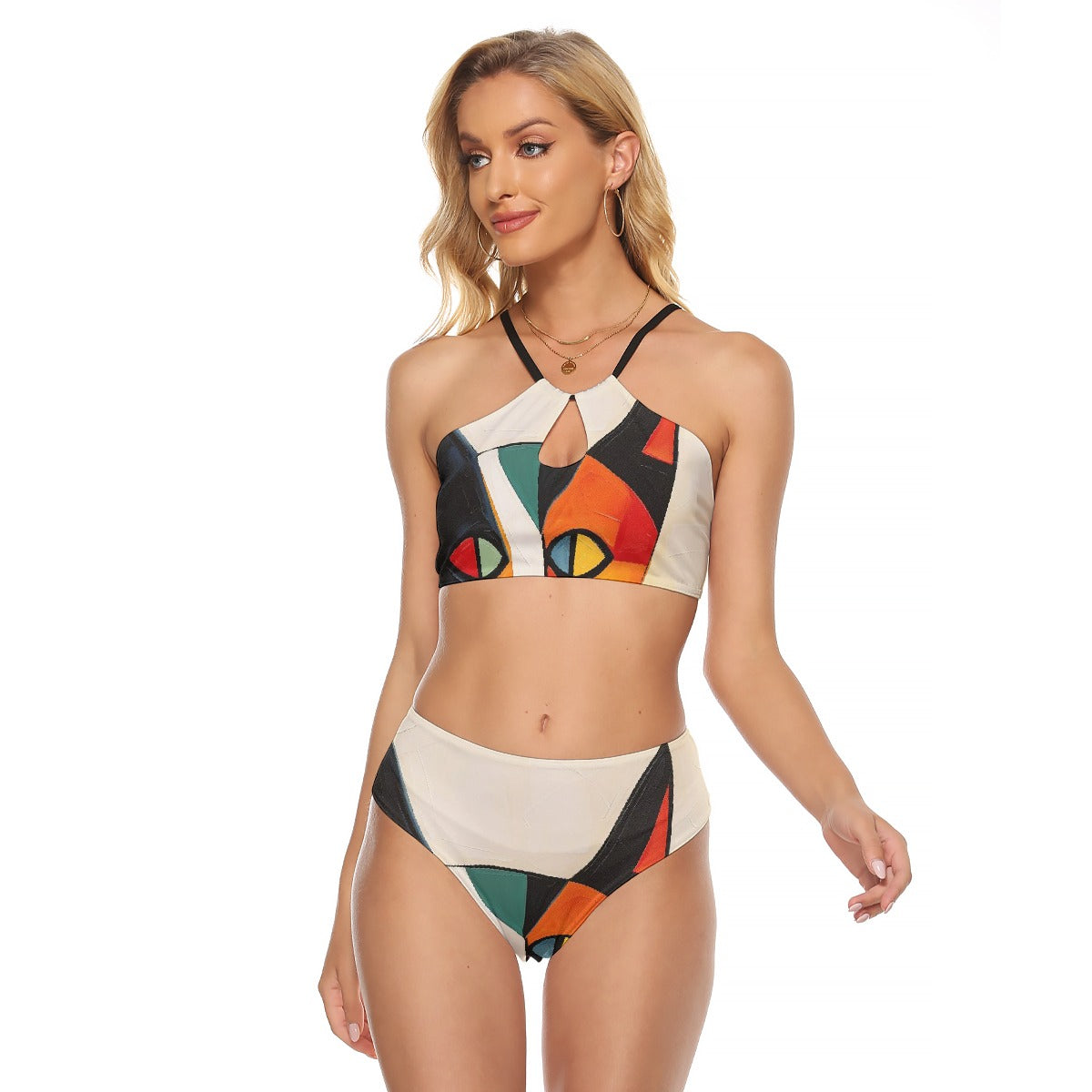 All-Over Print Women's Cami Keyhole One-piece Swimsuit