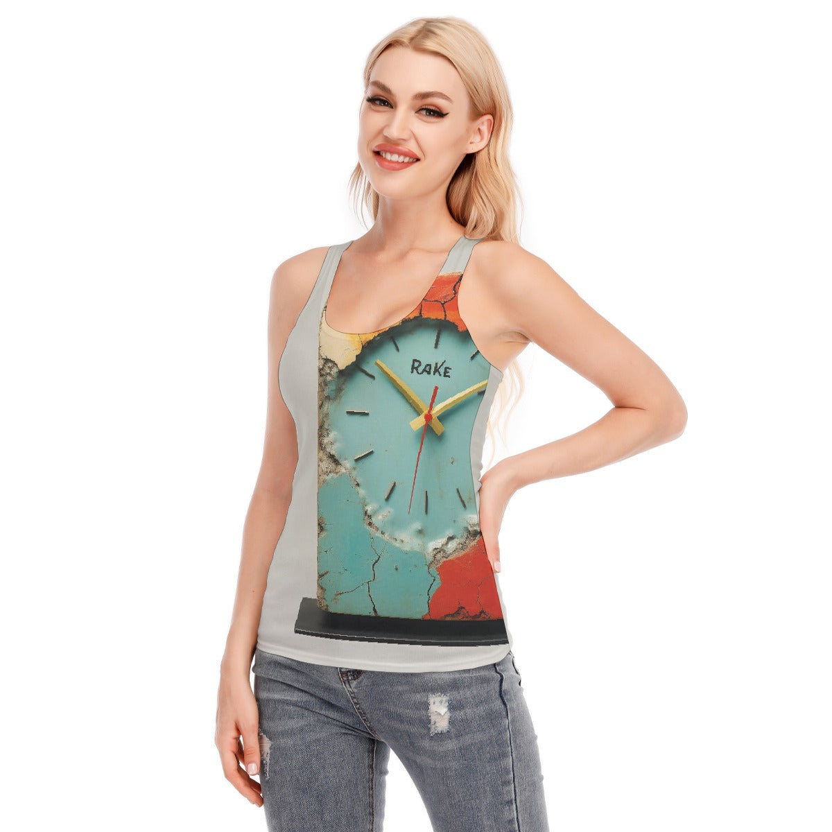 All-Over Print Women's Racer Vest | 190GSM Cotton
