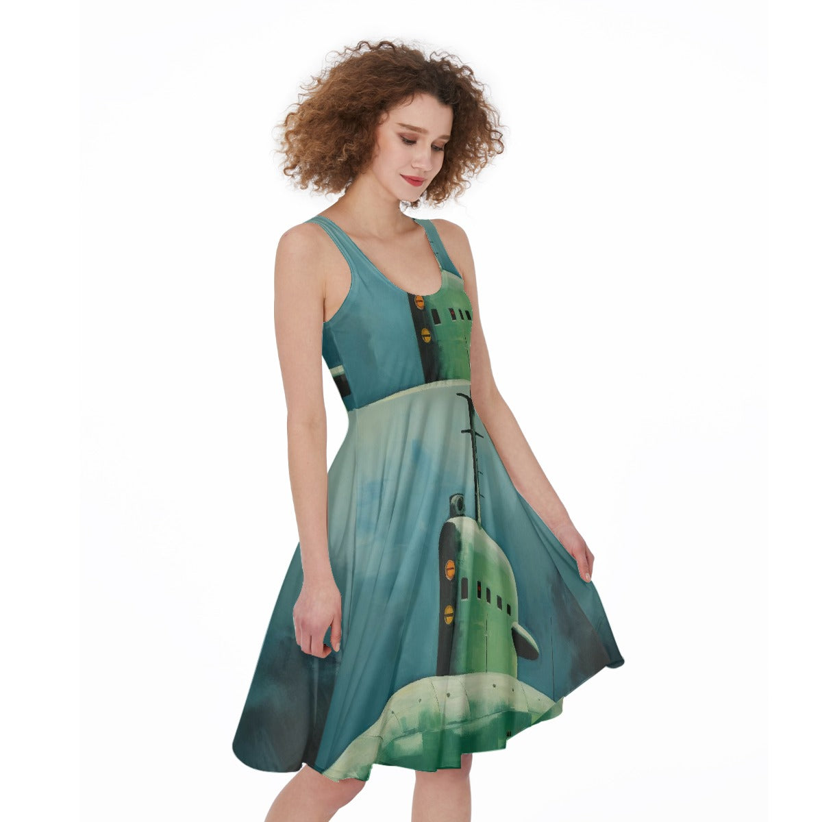All-Over Print Women's Sleeveless Dress
