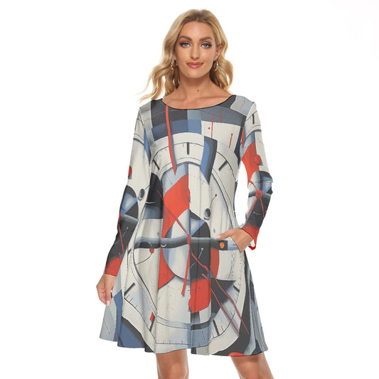 All-Over Print Women's Crew Neck Dress