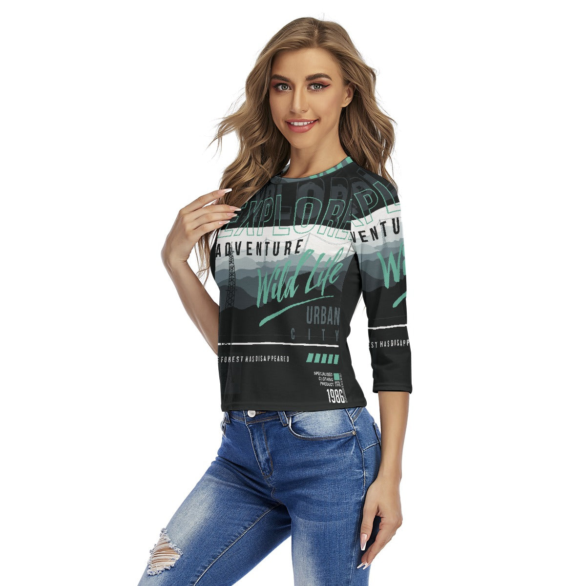 All-Over Print Women's Raglan Sleeves T-shirts