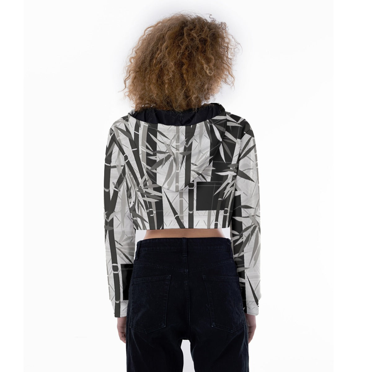 All-Over Print Women's Crop Top Hoodie
