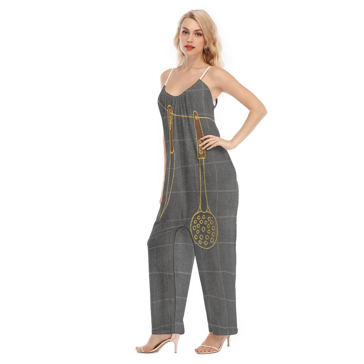 All-Over Print Women's Loose Cami Jumpsuit
