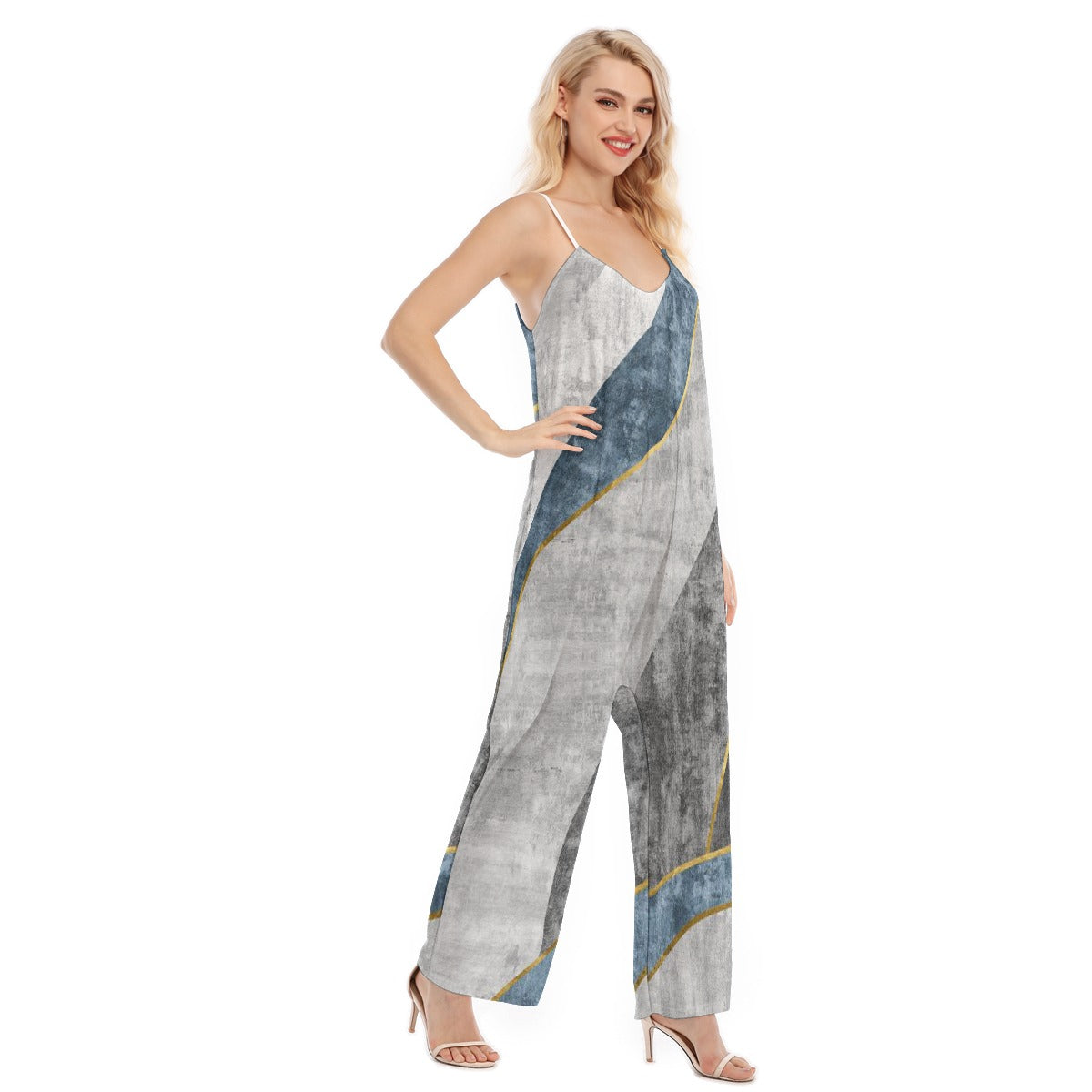 All-Over Print Women's Loose Cami Jumpsuit