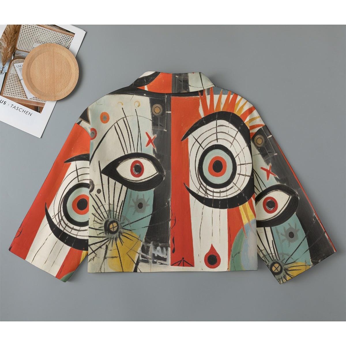 All-Over Print Women's Cropped Jacket | 245GSM Cotton