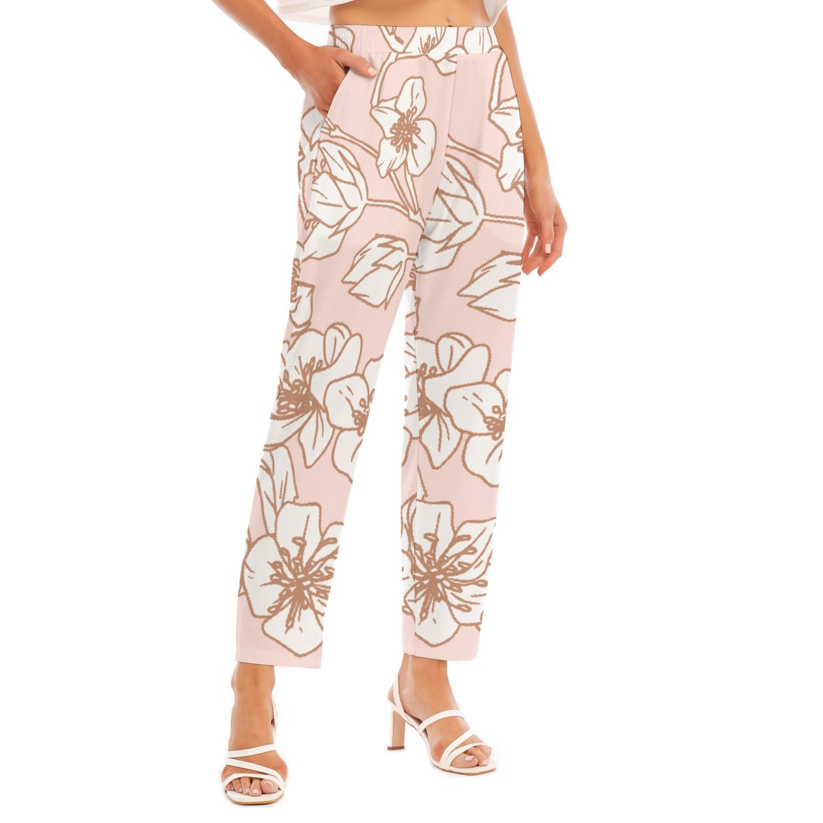 All-Over Print Women's Loose Straight-leg Pants