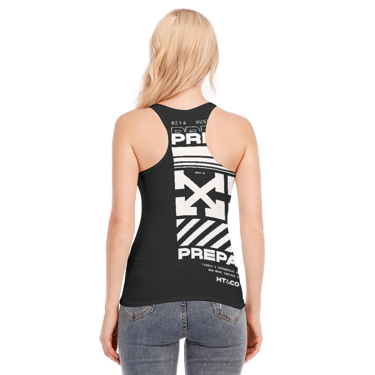 All-Over Print Women's Racer Vest | 190GSM Cotton