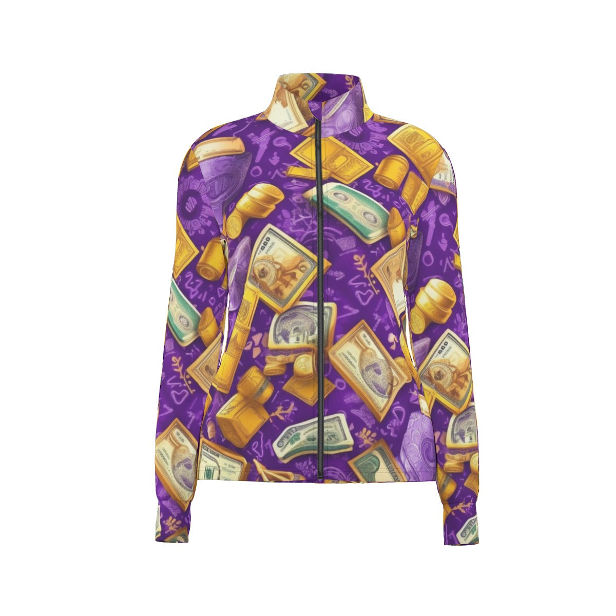 All-Over Print Women's Long Sleeve Thumbhole Jacket