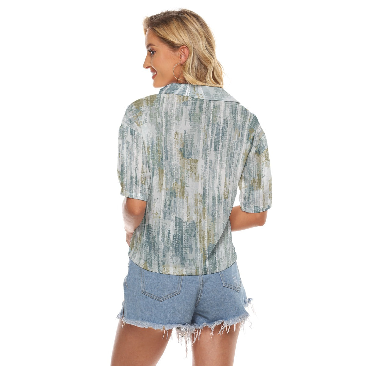 All-Over Print Women's V-neck Shirts