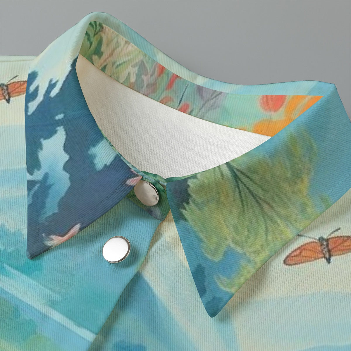 All-Over Print Women's Cropped Jacket | 245GSM Cotton
