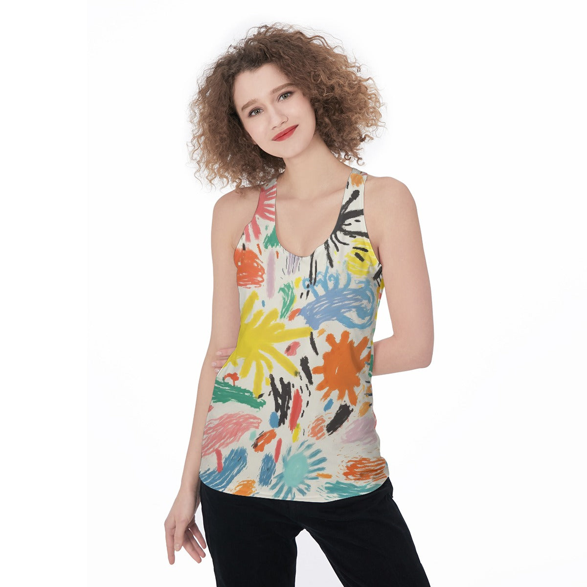 All-Over Print Women's Racerback Tank Top