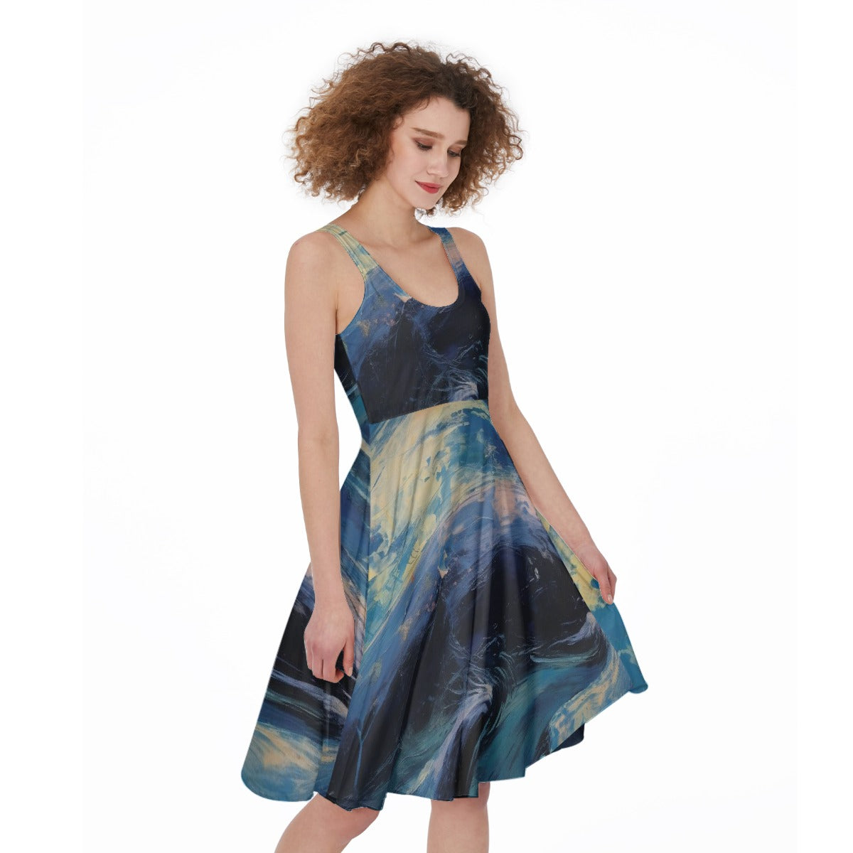 All-Over Print Women's Sleeveless Dress