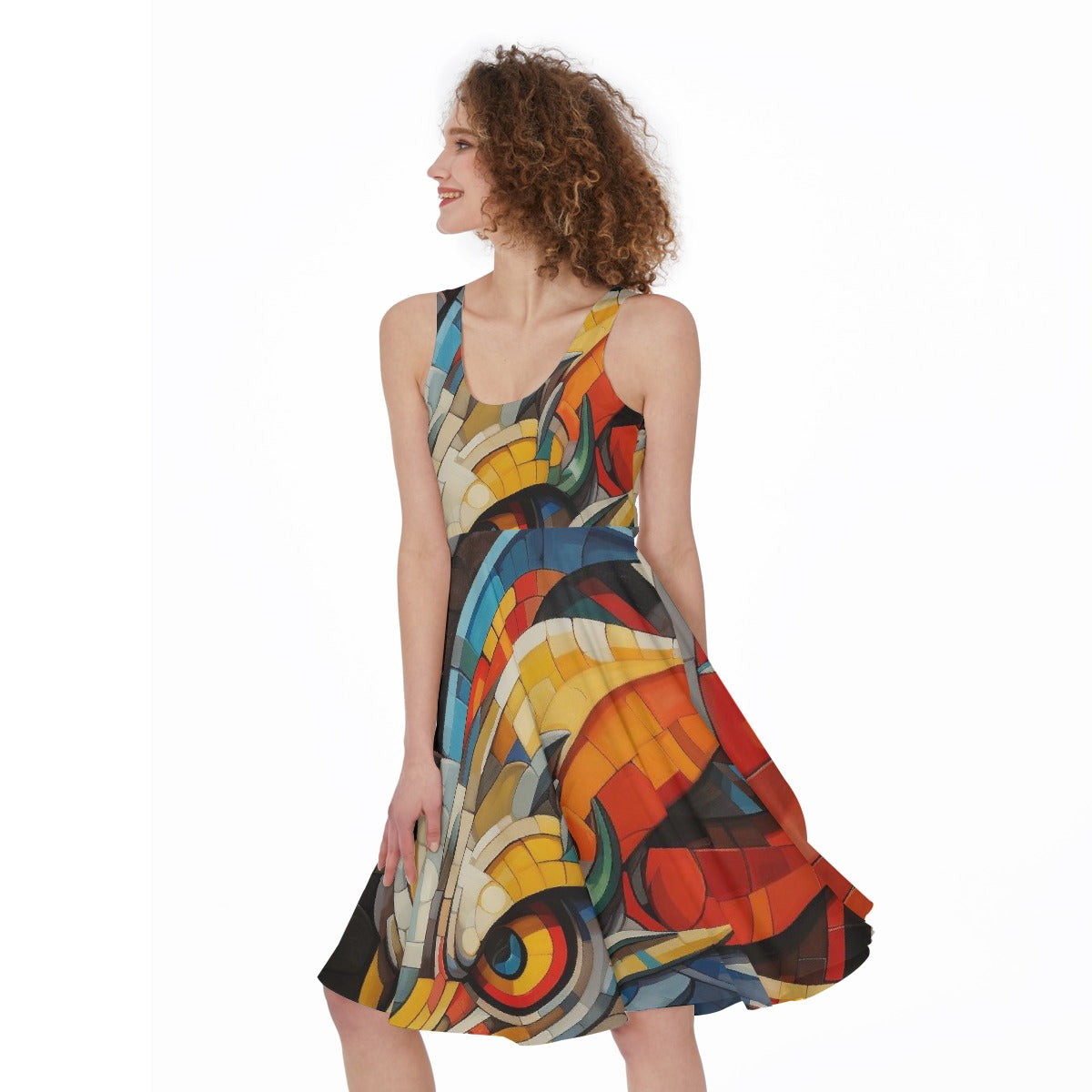 All-Over Print Women's Sleeveless Dress
