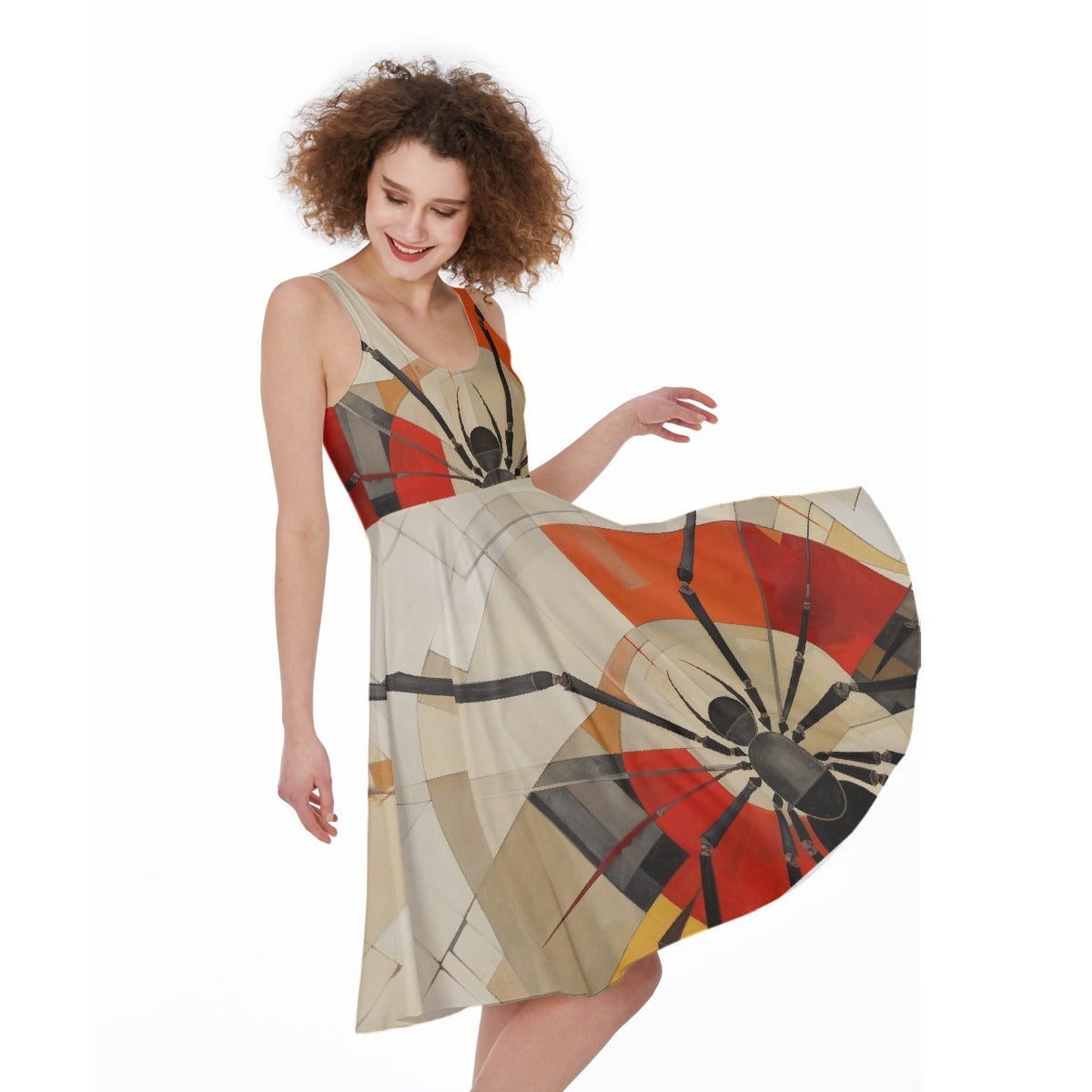 All-Over Print Women's Sleeveless Dress