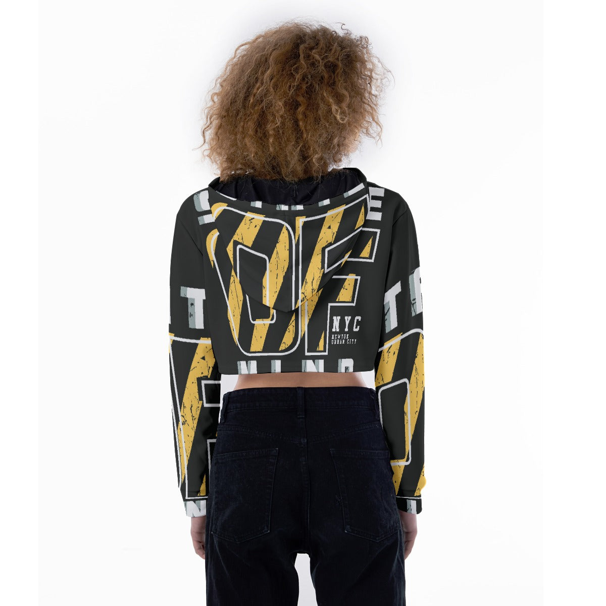 All-Over Print Women's Crop Top Hoodie
