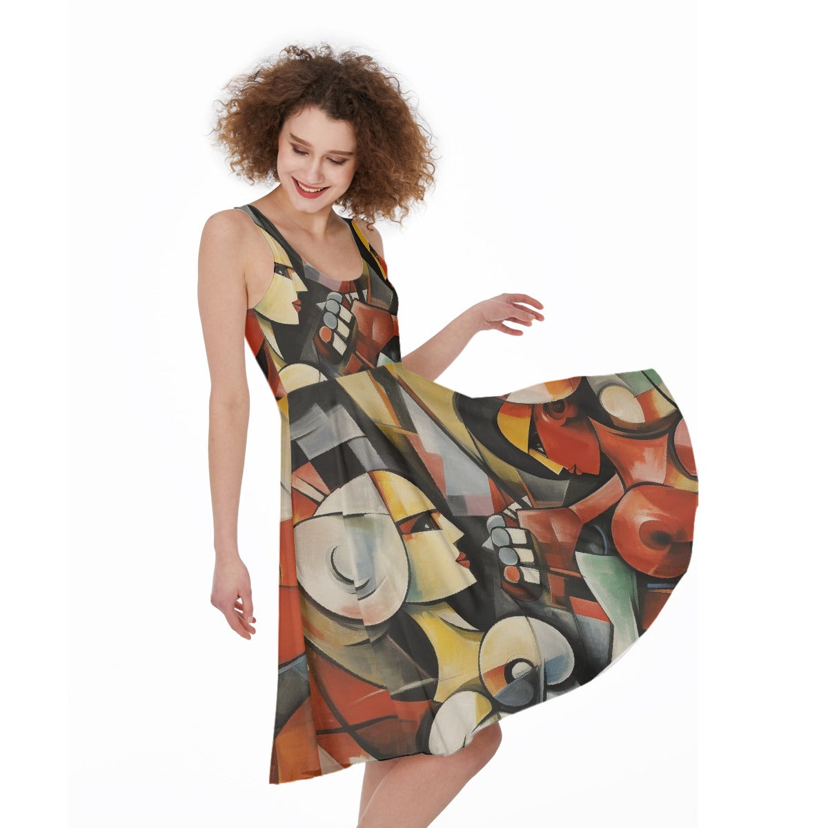 All-Over Print Women's Sleeveless Dress