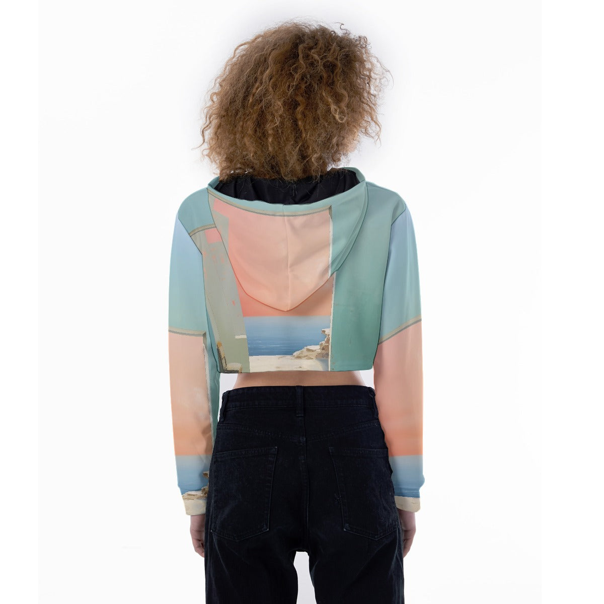 All-Over Print Women's Crop Top Hoodie