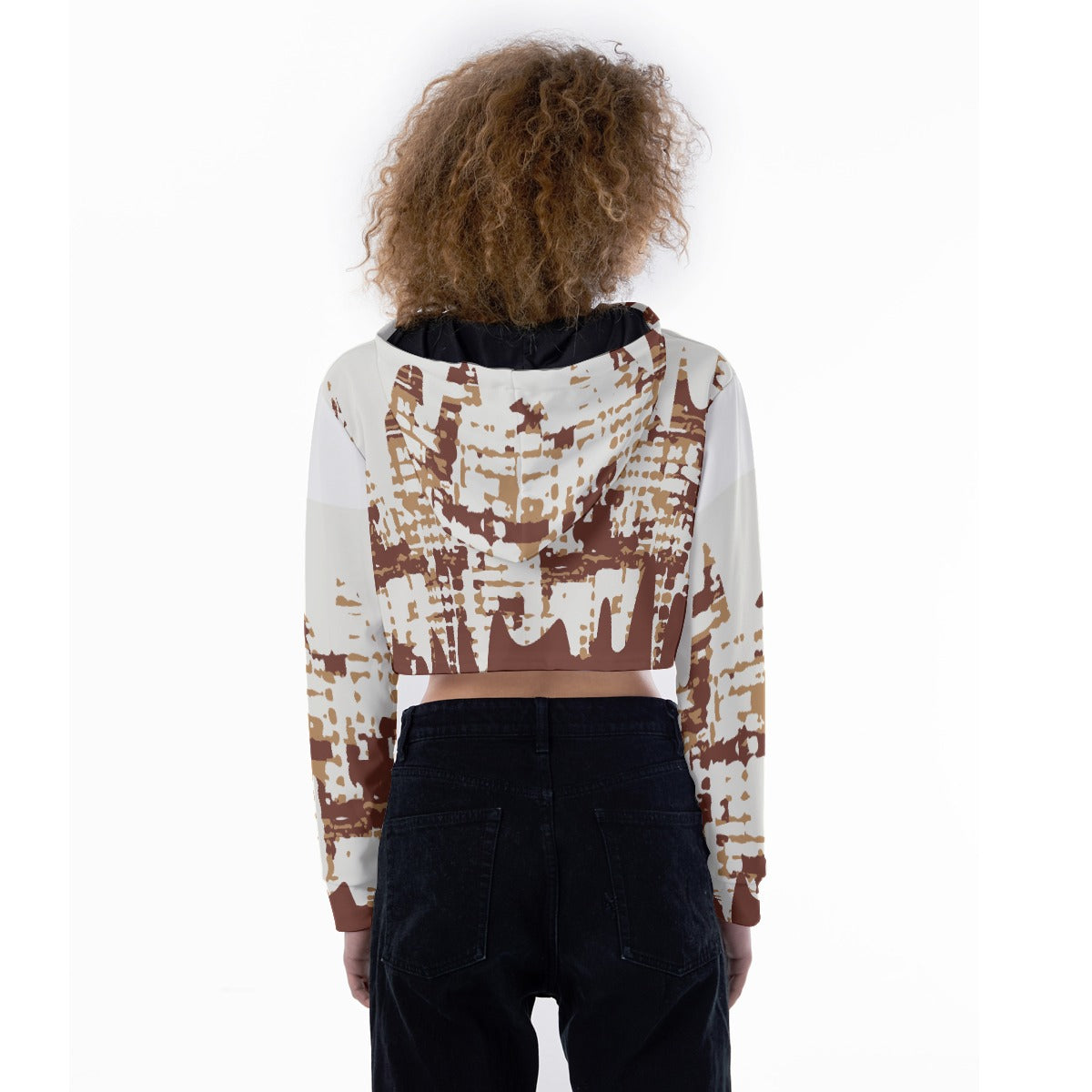 All-Over Print Women's Crop Top Hoodie