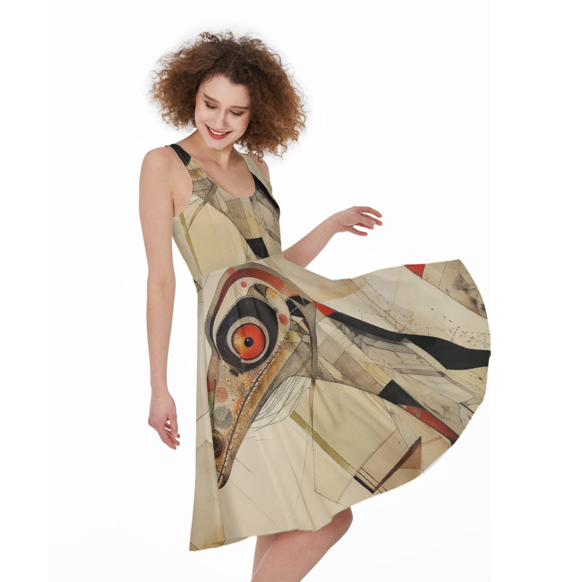 All-Over Print Women's Sleeveless Dress