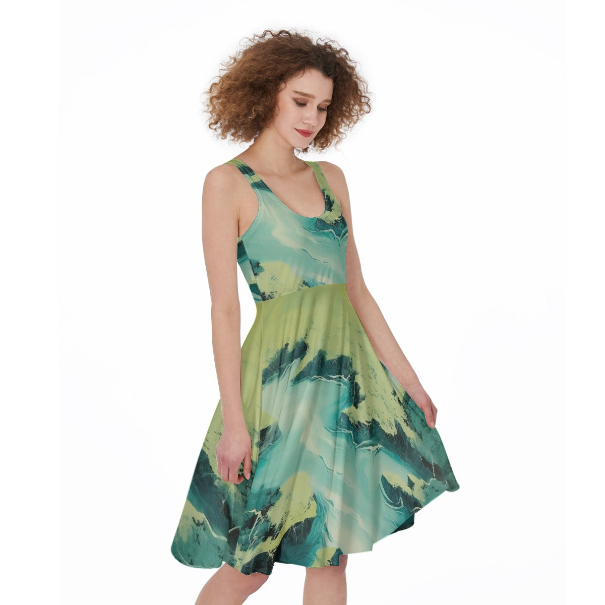 All-Over Print Women's Sleeveless Dress