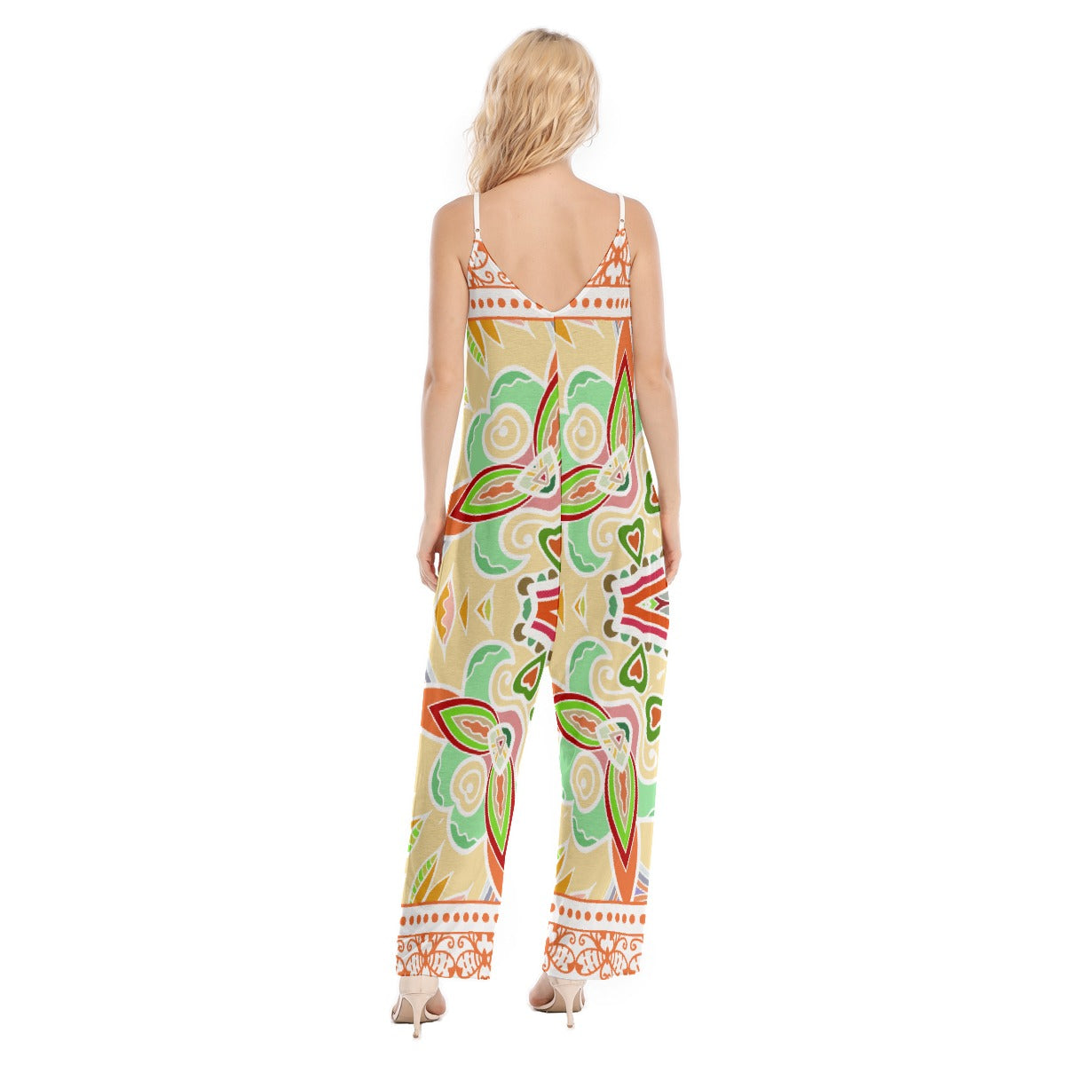 All-Over Print Women's Loose Cami Jumpsuit