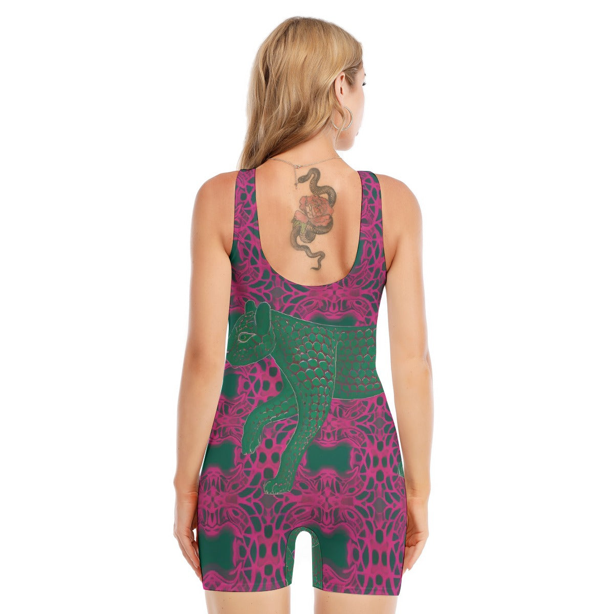 All-Over Print Women's Sleeveless One-piece Swimsuit